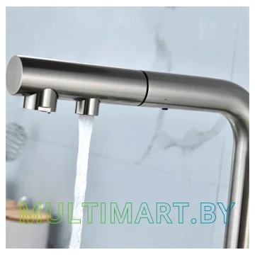 Смеситель Paulmark Serpentine Se213222-NI (никель) картинка 7